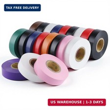 Lichamp 20-Pack Colored Electrical Tape Waterproof, 3/4 in x 66ft, Industrial Gr