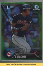 2016 Bowman Draft Chrome Picks Green Refractor 12/99 Will Benson READ 4al