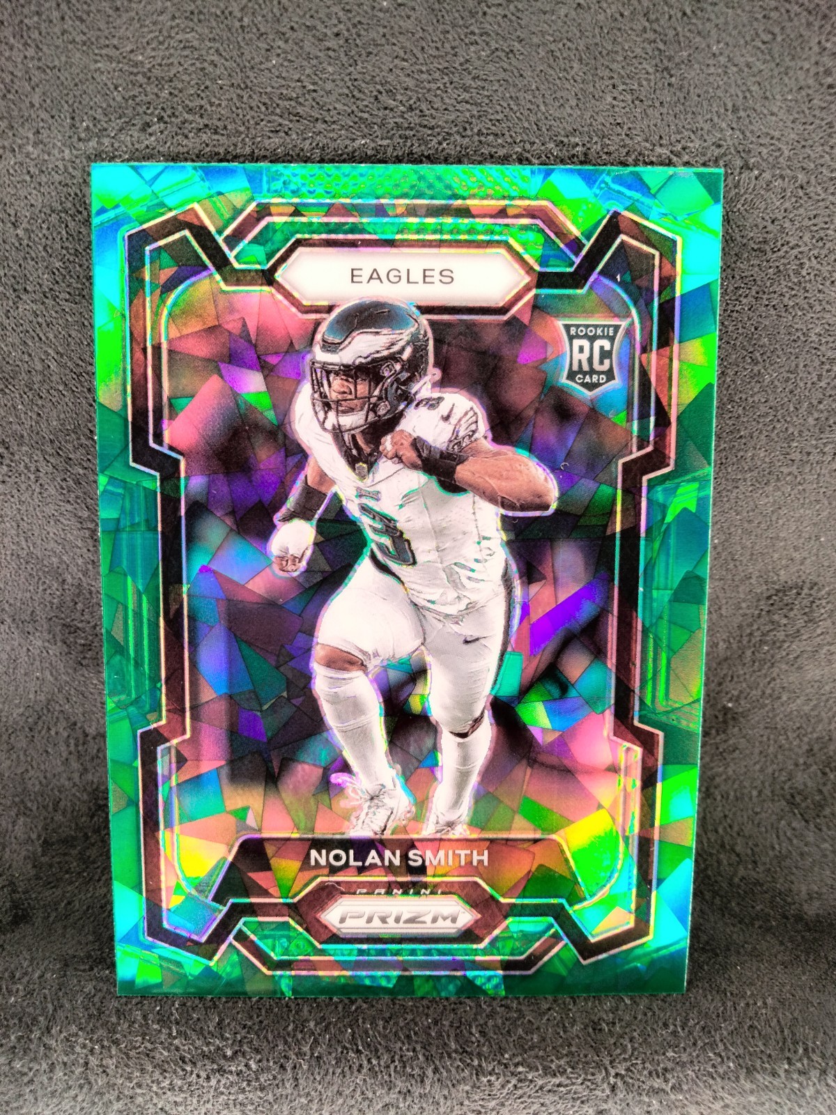 2023 Panini Prizm - Rookies Nolan Smith #382 Green Ice Prizm (RC) Color Match