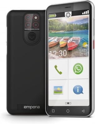 emporiaSMART.5 Mini , Seniorenhandy 4,95-Zoll-Display, Android schwarz - B Ware