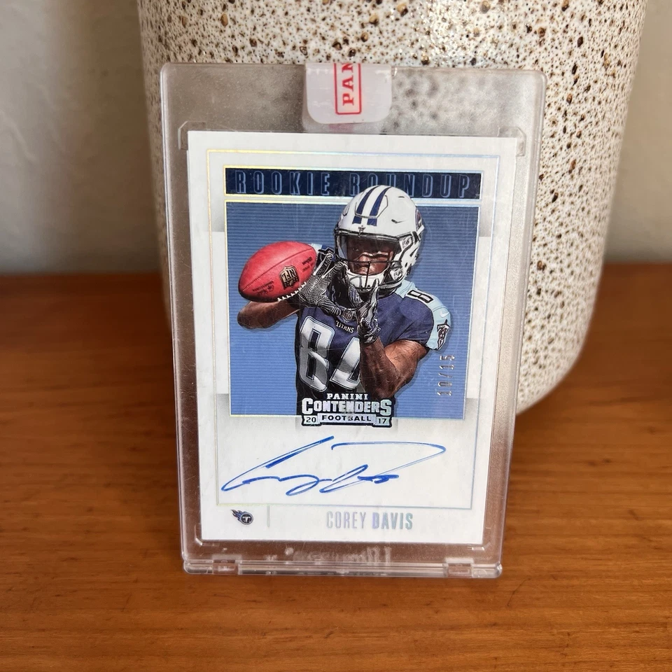2017 panini contenders corey davis Rookie Auto /10 SSP Rare - Image 2 of 4