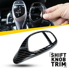 Knob Gear Shift Cover Trim Fiber Carbon For BMW F32 F33 F36 4-Series 2014-2019
