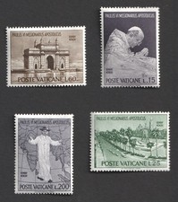 Vatican City Papal Visit to India 1964 MNH Stamps Complete Set. SG 444 - 447
