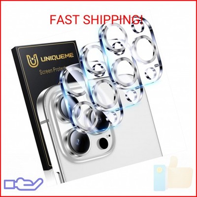 UniqueMe for 3 Pack iPhone 16 Pro/iPhone 16 Pro Max Camera Lens Protector - [Dro