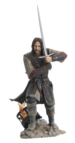 LORD OF THE RINGS GALLERY ARAGORN 10" PVC DIORAMA TOY FIGURE STATUE NEW & SEALED