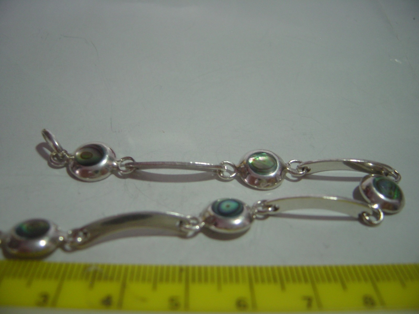 Vintage Superb unusual Solid Silver Bracelet-shim… - image 4