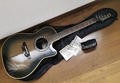 Electric Acoustic Guitar Tornado by Morris ZIII ECLIPSE Sunburst with Soft Case