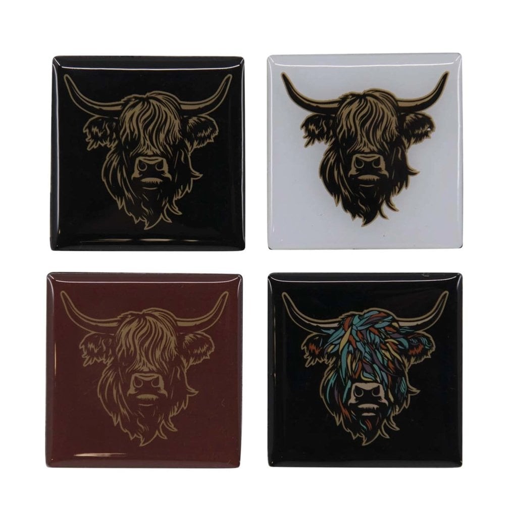 Eurostick Set of 4 Heilan Coo Magnets HCMAG02