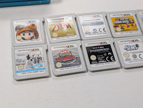 *European PAL version* Nintendo 3DS aqua with games