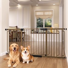 Cumbor Extra Wide Baby Gate, 36.6-69" Walk-Through Dog Gate for Stairs, Doorw...
