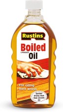 Image of Rustins Boiled Linseed Oil Traditional Wood Restorer & Protect 125ml/300ml/500ml