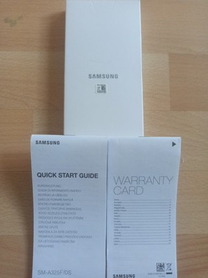 Samsung Galaxy Quick Start Guide + Garantiekarte   Originalverpackung   Neu