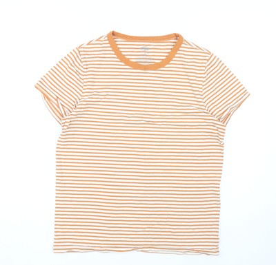 Fossil Damen Ringer T-Shirt orange gestreift S