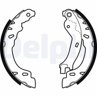 Bremsbackensatz Delphi LS1971 FüR Ford 500 RU8 Panda KA Fiat Tdci Classic 169