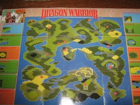 Dragon Warrior (Nintendo NES, 1989) Rare Maps- Hand Book - Card - Poster - Nes