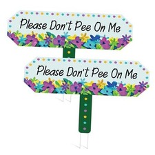 Pcs No Peeing Dog Sign 11.5 x 9 Inch Please Don't Pee on Me 2 No Dog Peeing
