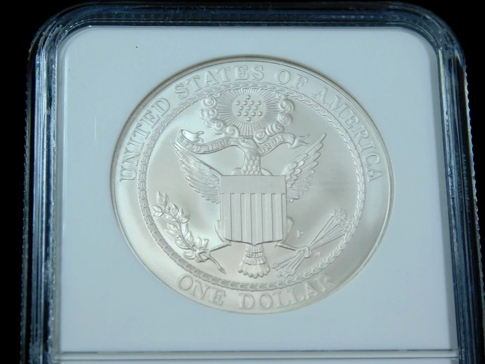 2008-P $1 Bald Eagle Commemorative Silver Dollar - NGC MS70 - Image 4 of 4