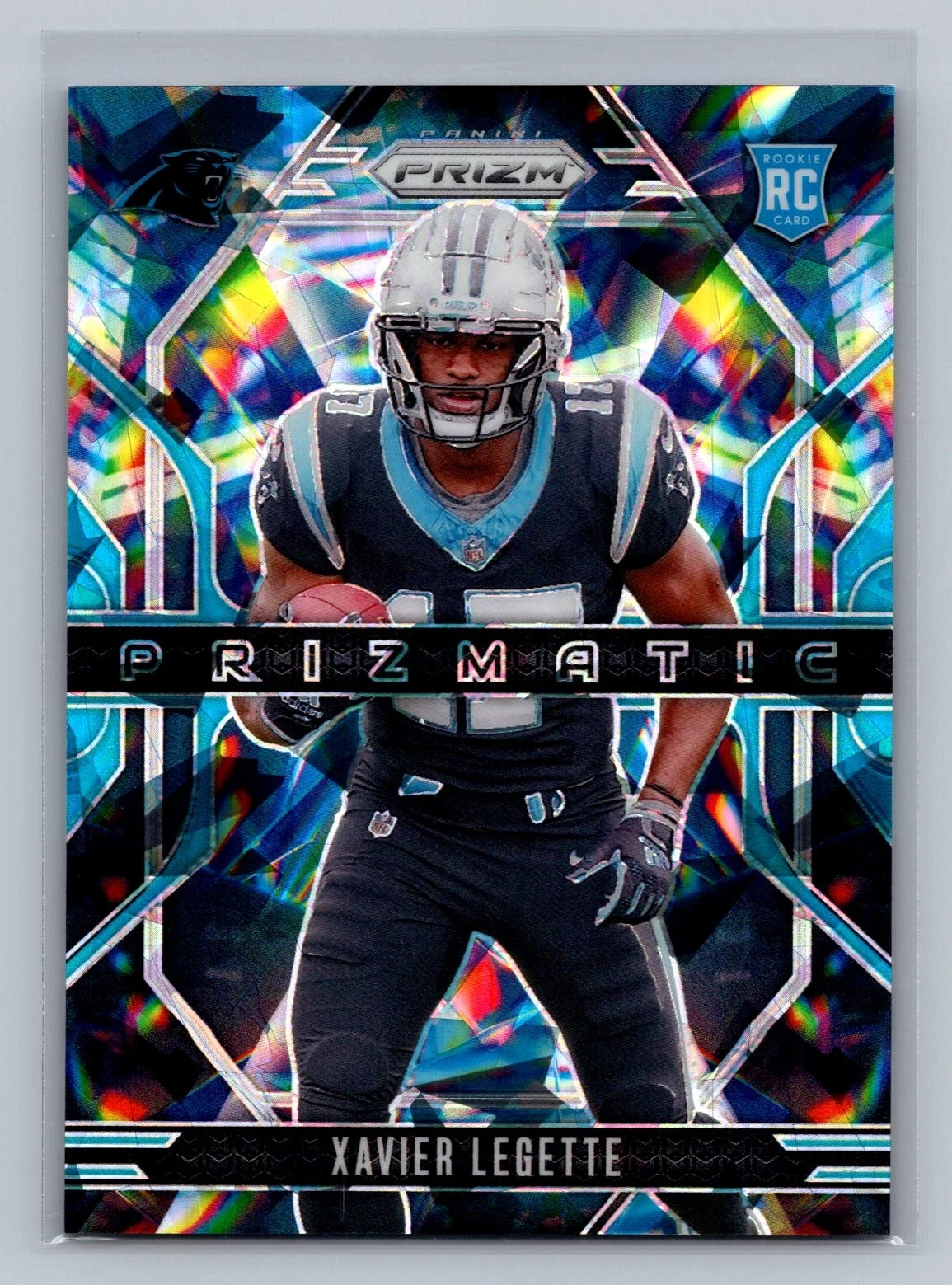 2024 Panini Prizm Xavier Legette Prizmatic Blue Ice Prizm #/99 #16