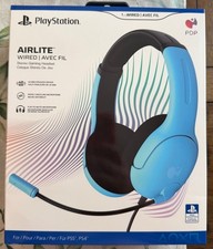 PDP AIRLITE Wired Gaming Headset, Sony PS5/PS4/PS3/PC, Noise-canceling Blue NEW