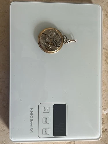 ANTIQUE WALTHAM COLONIAL POCKET WATCH Parts 12K Gold 40 Grams