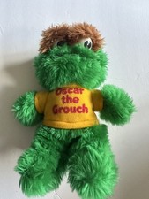 Vintage 1981 Sesame Street Knickerbocker Oscar The Grouch 9" Plush W/ Shirt