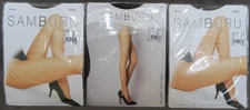 3 Pairs Cecilia De Rafael Samburu ONIX Sheen Tights Size 3-M and 4-L