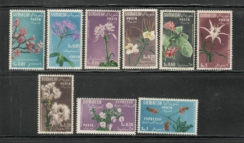 SOMALIA - FLOWERS - SET #198-204, E10-1 - MINT - YR 1955
