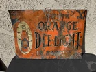 Orange Delight Soda Sign RARE 1920s Tin Soda Sign Early Orange Soda Tin Sign VTG