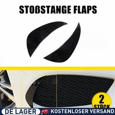Schwarz Glanz Vorne Flaps Canard f&uuml;r Mercedes W205 C205 A205 S205 mit AMG Line
