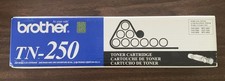 Genuine Brother TN250 Black Toner Cartridge, OEM - New in the Box 