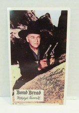 HOPALONG CASSIDY BOND BREAD HOPPY'S FAVORITE PHOTO CARD WILLIAM BOYD 1950's
