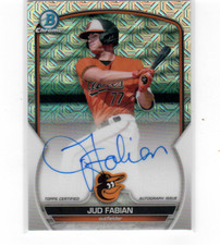 2023 Bowman Chrome Mega Box Mojo Autographed Refractor #BMA-JF Jud Fabi ID:49350