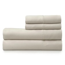 Hotel Style 500 Thread Count Cotton 6-Piece Sheet Set Full Beige New Sealed
