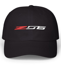 Corvette Z06 Embroidered Logo on Unstructured Dad Hat / Cap - Z 06 Performance