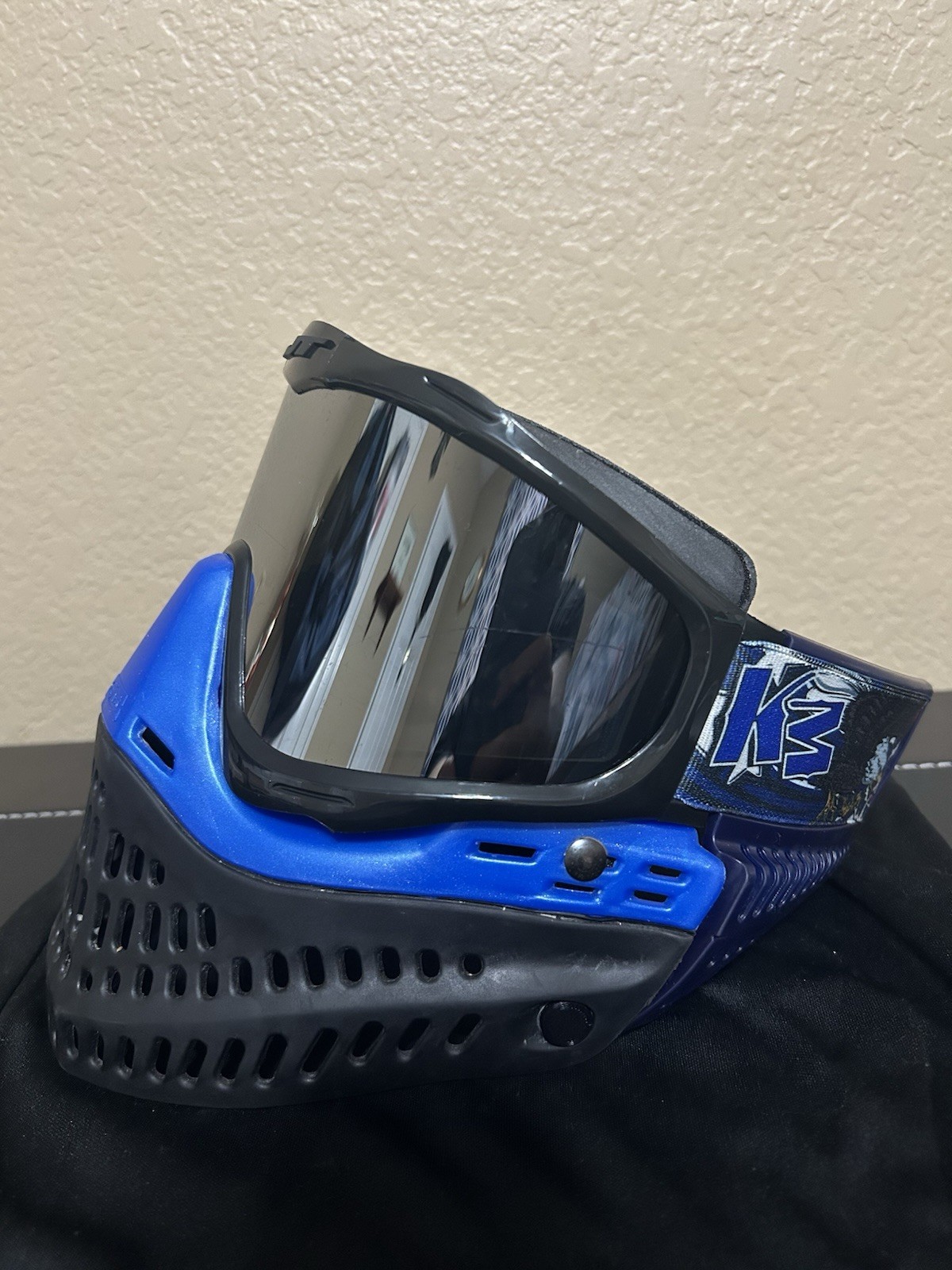 JT Proflex Paintball Mask - OG Sparkle Blue Bottoms With New JT Frames Build