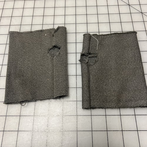 18th Century era Rough Fingerless Mitts out of Scraps, "Turn" TV Costume #139
