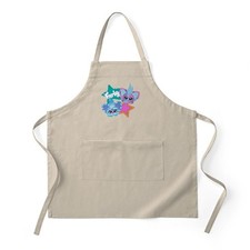 CafePress Furby Stars Full Length Cooking Apron 1219835546