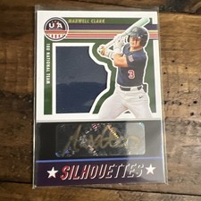 2023 USA Stars & Stripes Auto Jerseys Black Gold #SIL-MC Maxwell Clark  32/85