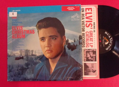 ELVIS PRESLEY - Elvis' Christmas Album (LSP-1951) "Flat" Labels Variety; Shrink!