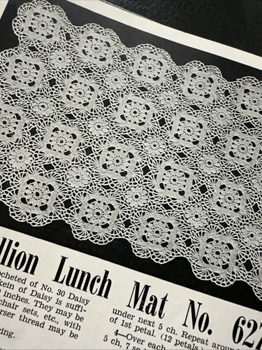 1930s Lily Crocheted Bedspreads Tablecloth Novelties Pattern Book NO 102 - Picture 11 of 24