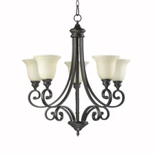 Quorum International 6154-5 Bronze Bryant 5-Light 28"W Chandelier