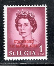 BRITISH ST LUCIA STAMPS OVERPRINT    MINT HINGED   LOT 1546BY