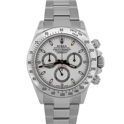Rolex Daytona Cosmograph CHROMALIGHT WHITE Steel 40mm 116520 Watch
