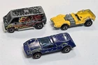 3 Hotwheels Redline Buzz Off Flame Fire Van Odd Job