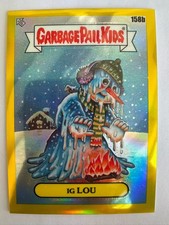 IG LOU 2021 Topps Chrome Garbage Pail Kids #158B ~ YELLOW REFRACTOR 196 /199