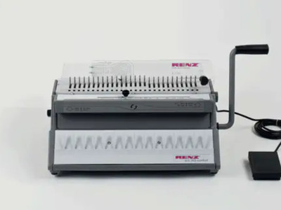 Renz ECO 360 Comfort 2:1 Pitch Manual Wire Binding Machine electric punch binds