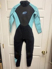 Women  s 3mm Full Wetsui Premium Neoprene Surf  Watersports Suit with Backzipper