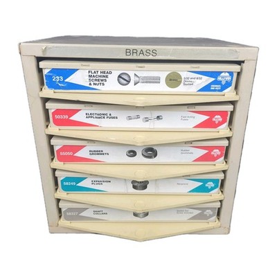 Hillman 5 Drawer Hardware Storage Cabinet Bins~Shop Organizer