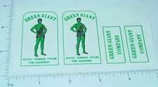 Tonka Green Giant Stake Delivery Truck Stickers TK-014