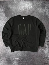 VINTAGE ALL BLACK "GAP" BIG LOGO SWEATSHIRT